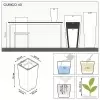 Кашпо Lechuza Cubico Premium Кашпо Lechuza Cubico Premium