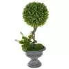 Самшит искусственный Шар в кашпо 