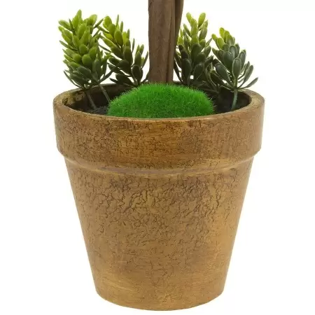 Самшит искусственный Шар в кашпо  Самшит искусственный Шар в кашпо