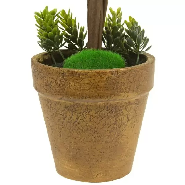 Самшит искусственный Шар в кашпо 