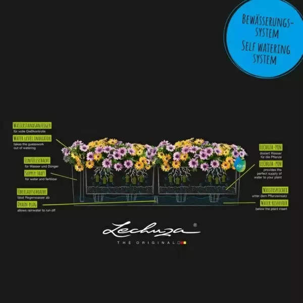 Кашпо Lechuza Balconera Cottage 100