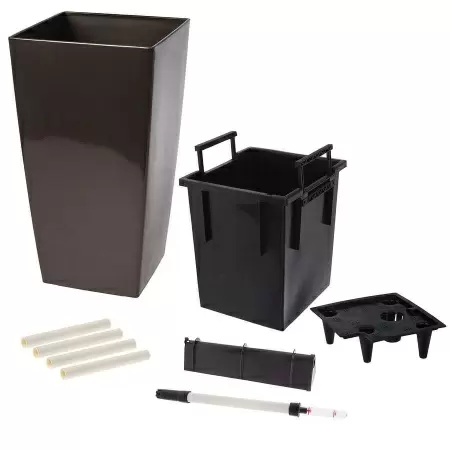 Пластиковое кашпо с автополивом Conic Silk