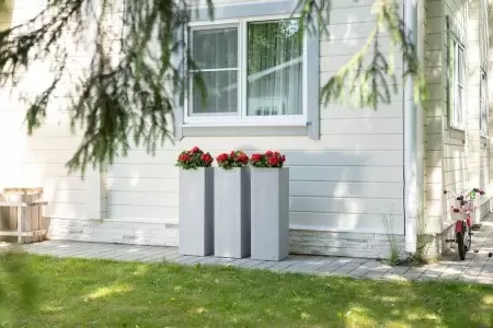 Цветочный горшок Square Natural Smooth rect