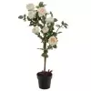 Роза искусственная в кашпо Роза искусственная в кашпо