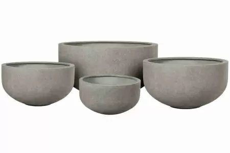 Цветочный горшок Round Sandy Cement wide