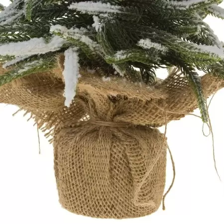 Ель настольная заснеженная искусственная  Ель настольная заснеженная искусственная