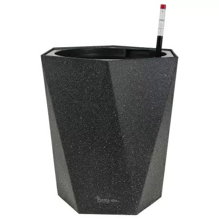 Пластиковое кашпо с автополивом Conic Vase Ribs WL