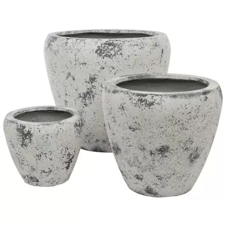 Большой цветочный горшок Plain Round Patina
