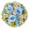 Стабилизированный букет Романтика голубой