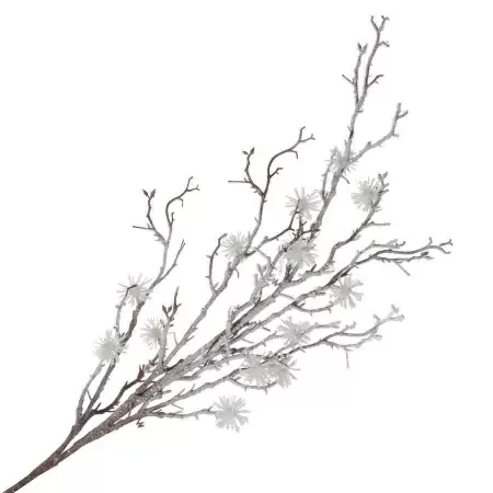 Ветка искусственная заснеженная
