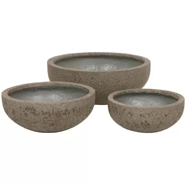 Большой цветочный горшок Plain stone Round