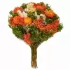 Стабилизированный букет Фантазия оранжевый