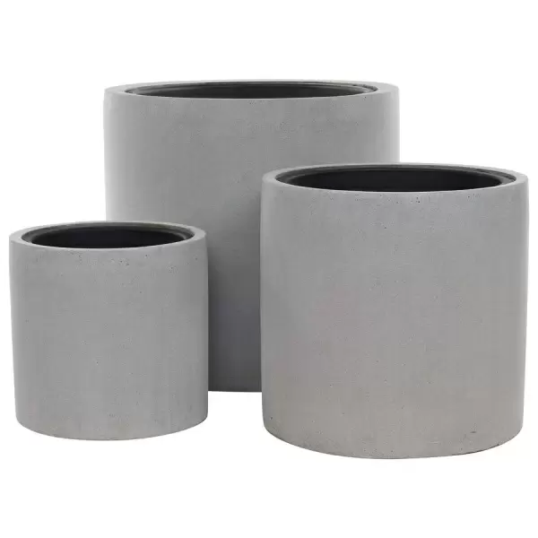 Большой горшок Cement Grey Сylinder
