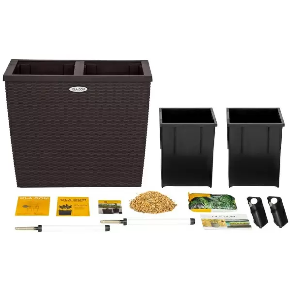 Кашпо OLA DOM RATTAN Dual 28 литров