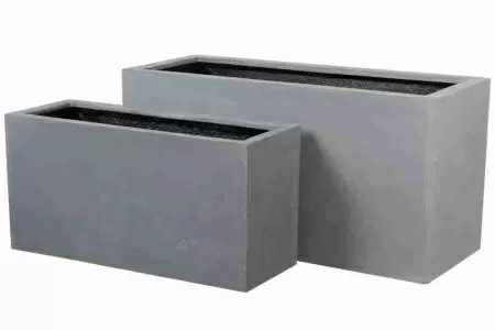 Горшок для цветов Rectangle Plain Grey rect