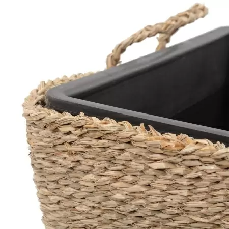 Кашпо плетеное Pigtail Cube