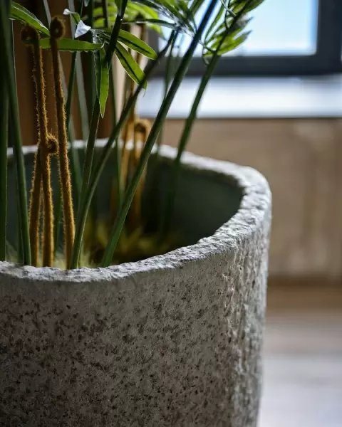 Высокий горшок вазон Sandy Cement