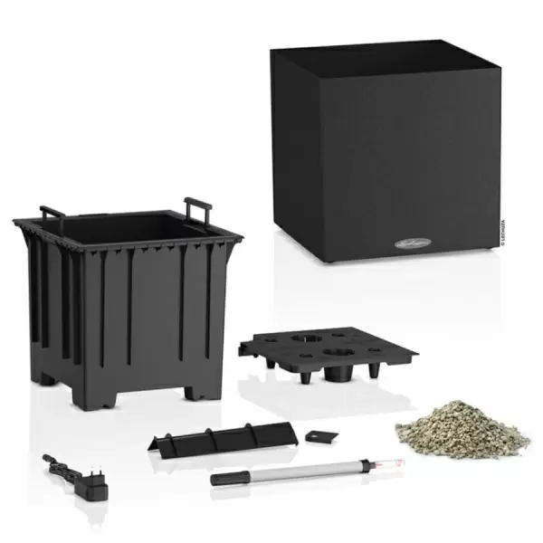 Кашпо Lechuza Canto Stone LED low