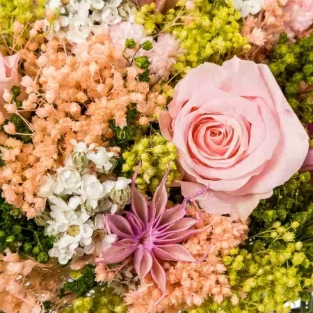 Стабилизированный букет Гарден розовый