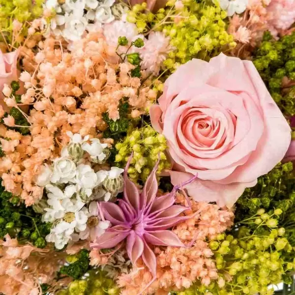 Стабилизированный букет Гарден розовый