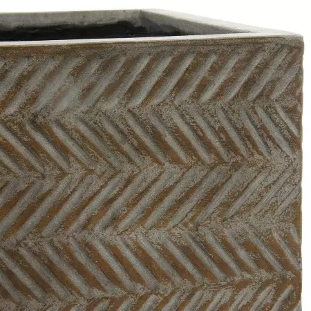 Прямоугольный горшок Wood Cube