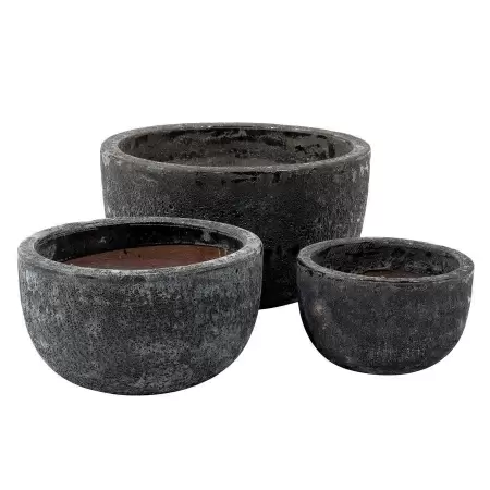 Горшок для цветов S-black Round