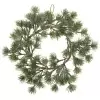 Венок еловый искусственный Заснеженный