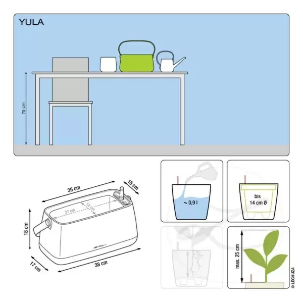 Кашпо Lechuza Yula