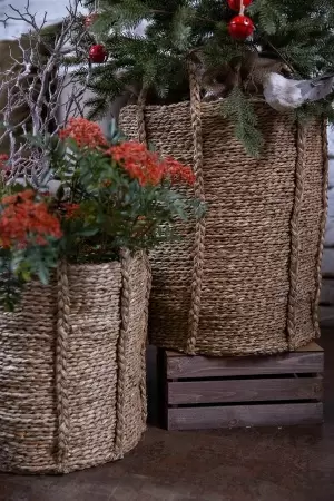 Кашпо плетеное Tower