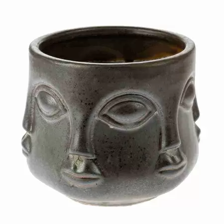 Керамическое кашпо Голова Будды