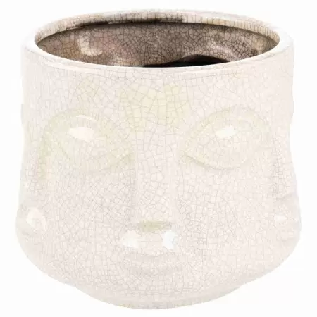 Кашпо из керамики Голова Будды