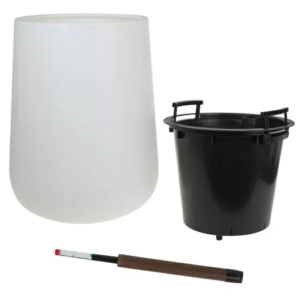 Пластиковое кашпо с автополивом Jar Silk WL