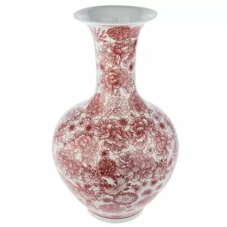 Керамическая ваза Шинуазри Red