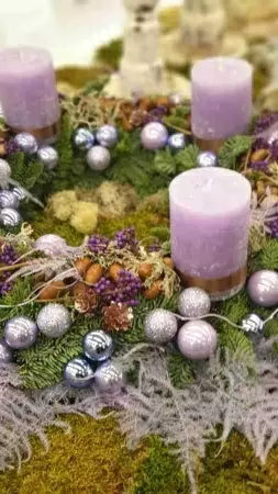 декоративные свечи для интерьера Свеча парафиновая вересковая