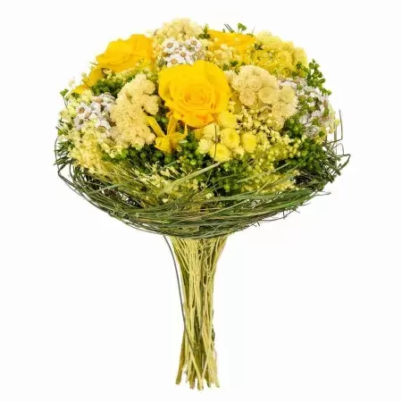 Стабилизированный букет Гарден желтый