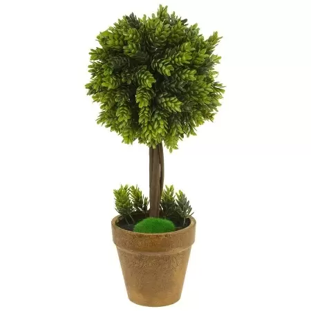 Самшит искусственный Шар в кашпо  Самшит искусственный Шар в кашпо