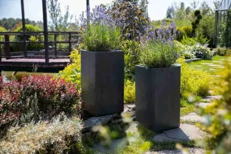 Цветочный горшок Square Natural Smooth rect