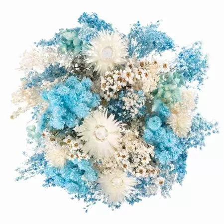Стабилизированный букет Фантазия голубой