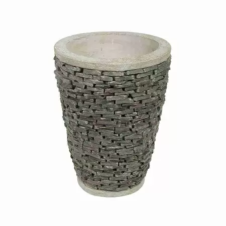 Высокий вазон Vase pierre 