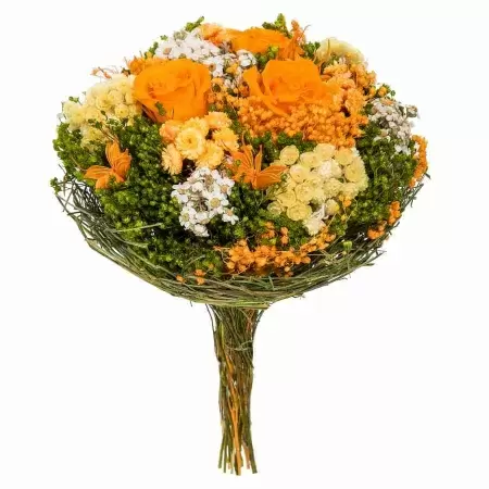 Стабилизированный букет Гарден оранжевый