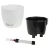 Пластиковое кашпо с автополивом Round Matt