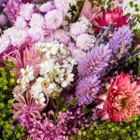 Стабилизированный букет Фантазия лиловый