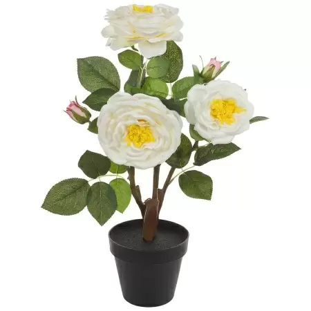 Роза искусственная в кашпо Роза искусственная в кашпо