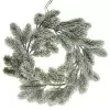 Венок еловый искусственный Заснеженный