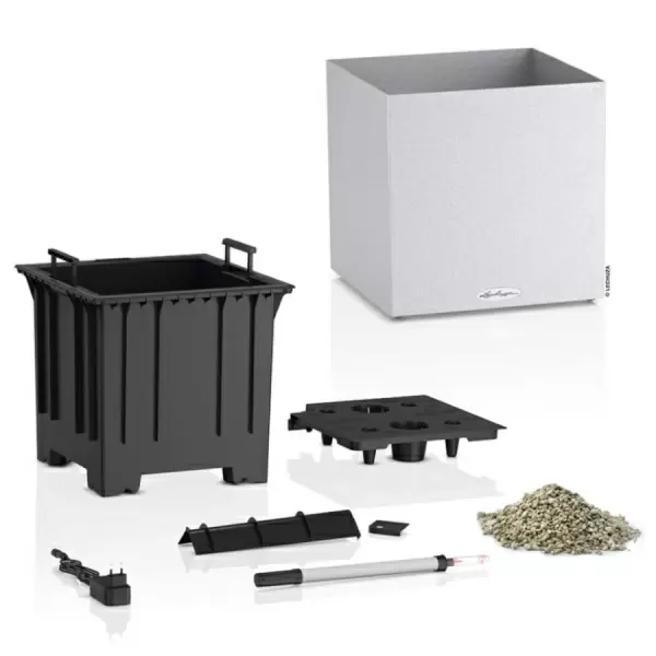 Кашпо Lechuza Canto Stone LED low