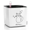 Кашпо Lechuza Cube Glossy Cat