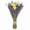 Стабилизированный букет Лаванда с желтым цмином