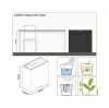 Кашпо Lechuza Canto Stone wide в интерьере Кашпо Lechuza Canto Stone wide