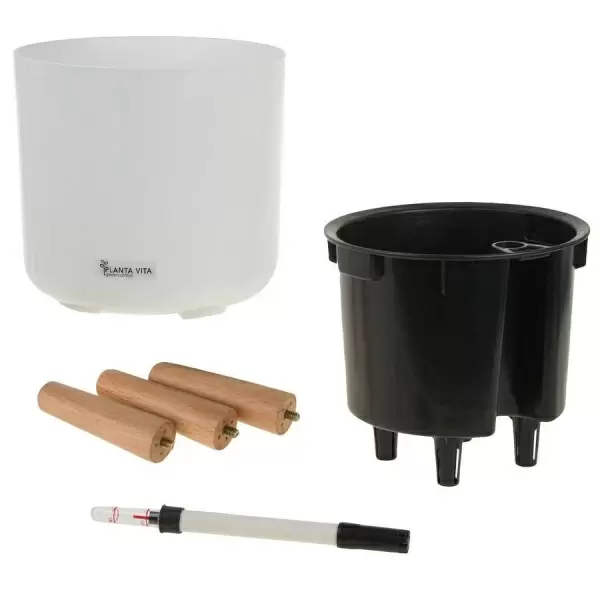 Пластиковое кашпо с автополивом Cylinder Matt WL