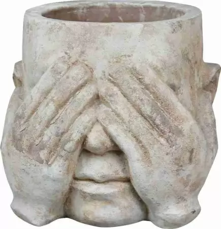 Глиняный горшок голова Head Eye